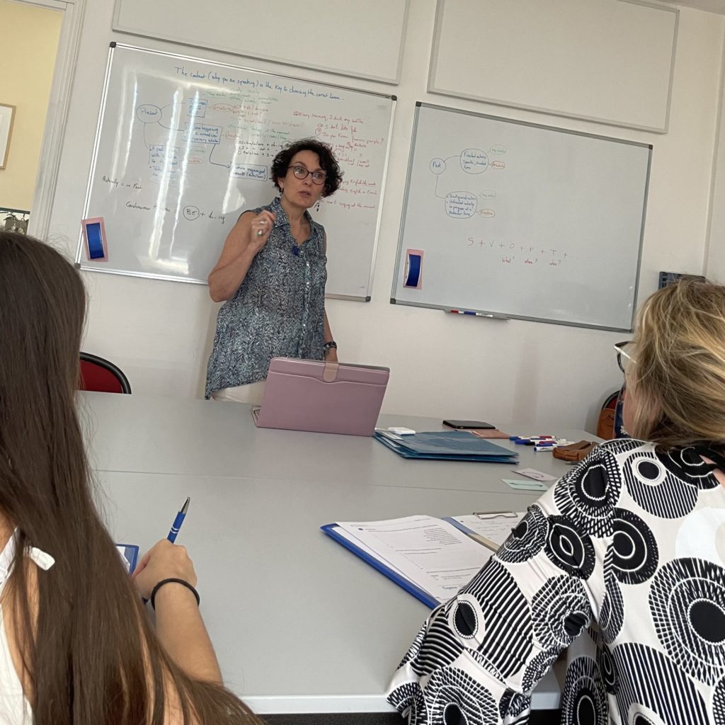 Nos formations durant l'immersion totale en anglais en France